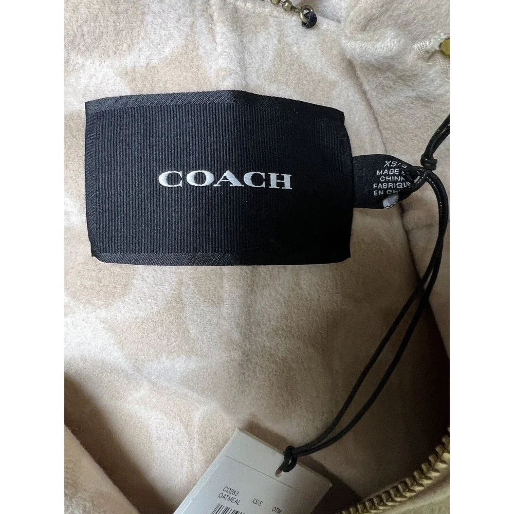 Coach Double Face Experimental Cape Oatmeal Women’s Size XS/S‎